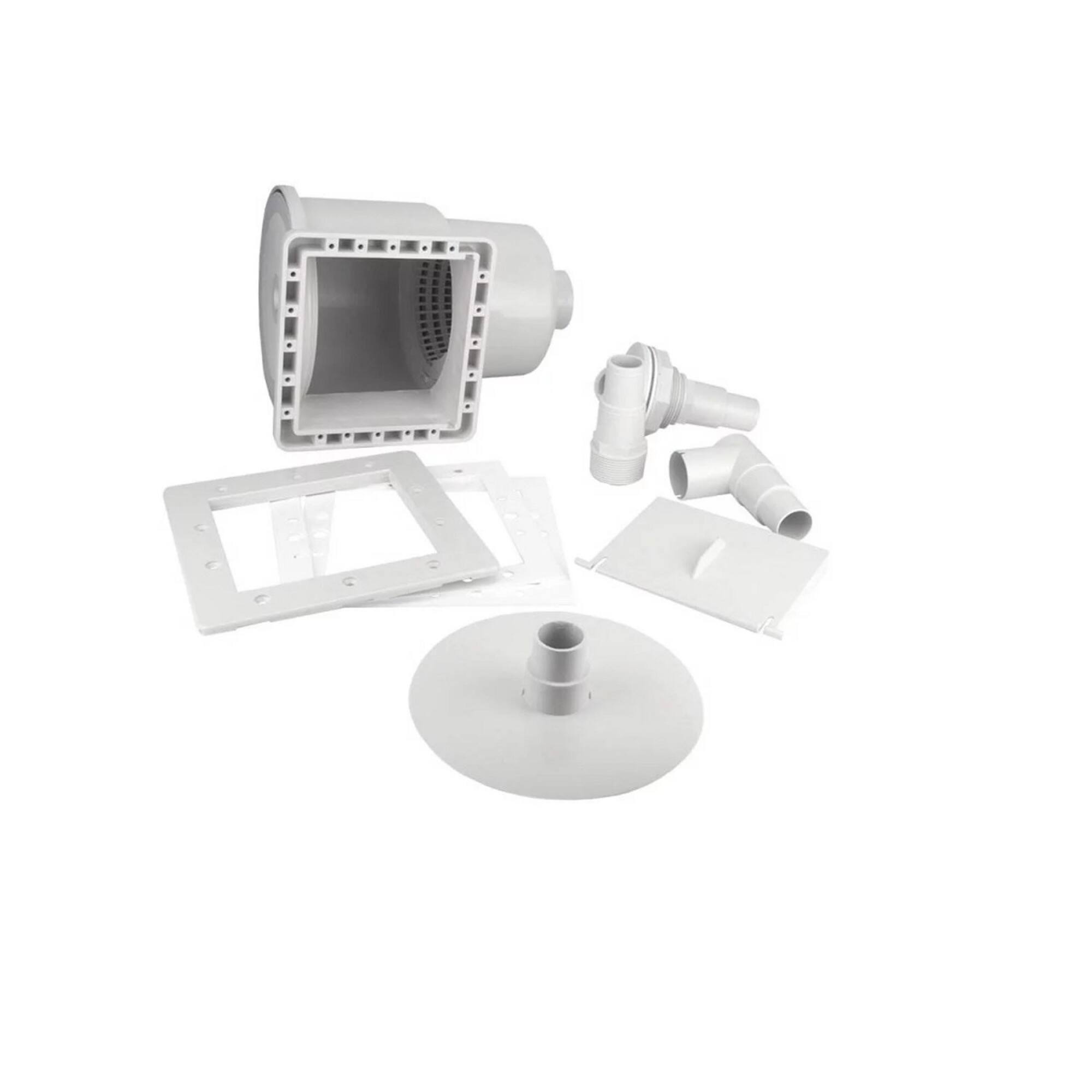 Swim Central HydroTools 11.5" White Above-Ground Swimming Pool ABS Thru-Wall Skimmer